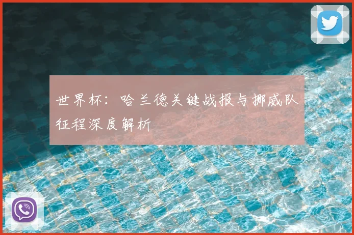 世界杯：哈兰德关键战报与挪威队征程深度解析