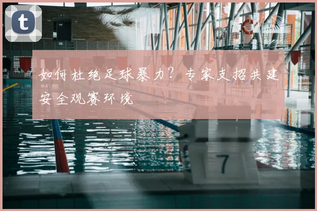 如何杜绝足球暴力？专家支招共建安全观赛环境